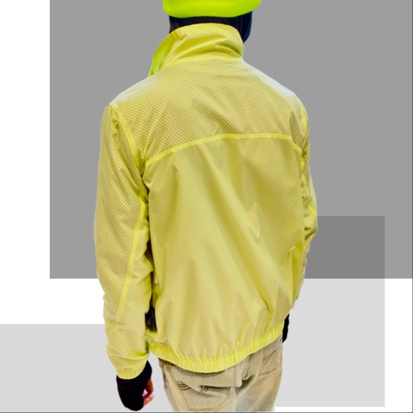Neon Yellow Mesh Sport Jacket (S) - Picture 3 of 4